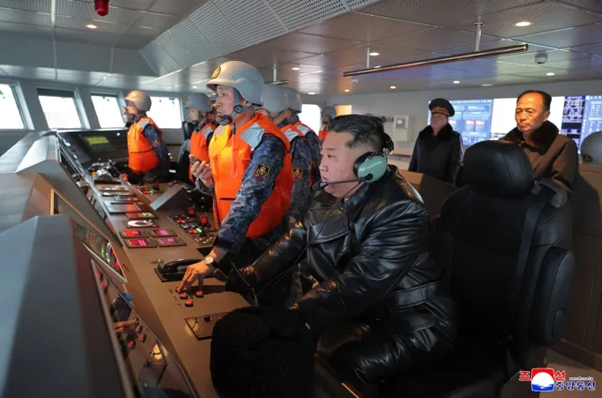 North Korea: Kim inspects new warship, claims progress toward nuclear-armed navy 